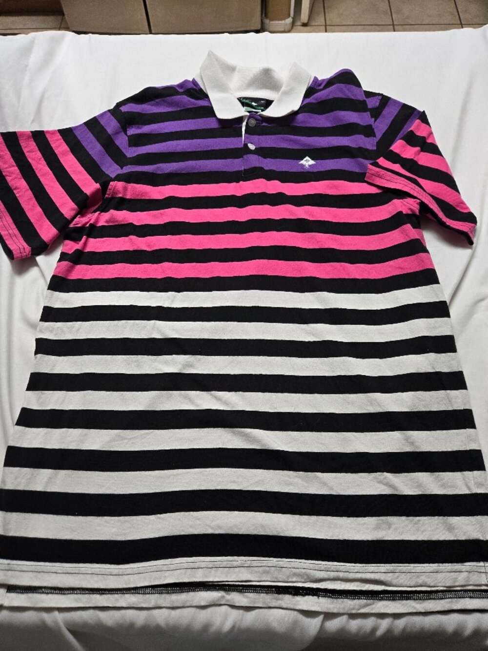 Lifted Research Group Men's Striped Polo (XL)